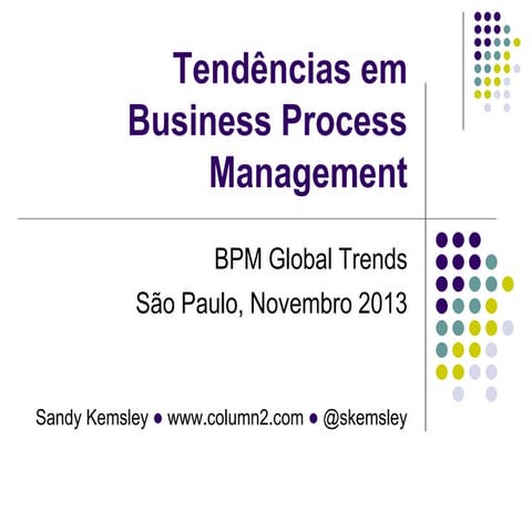 Sao Paulo - Tendências em Business Process Management