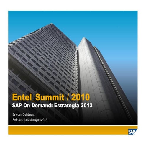 Sap On Demand: Estrategia 2012