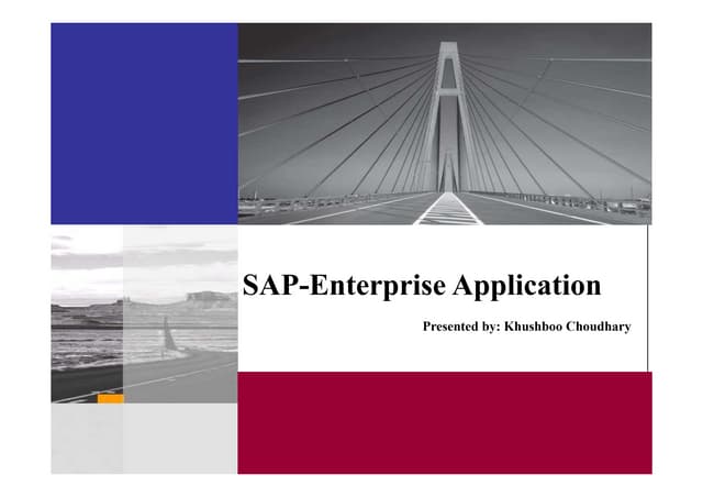 Sap  an enterprise application