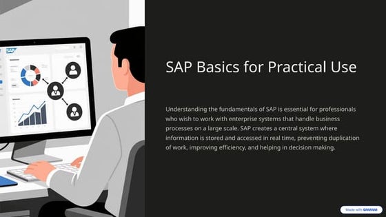 SAP Basic Introduction | PPTX | Computing | Technology & Computing