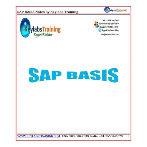 SAP Basis Training Material | www.sapdocs.info