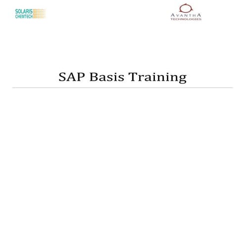Sap basis-training-material