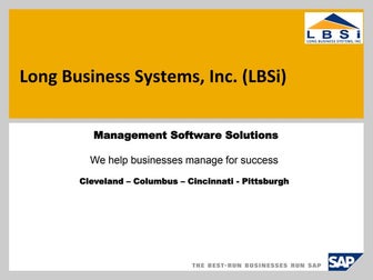 Sap Business One Outlook Integration User Group Presentation June 2012