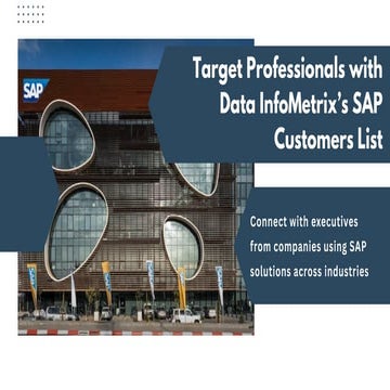 Data InfoMetrix Unveils Targeted SAP Customer List to Power Smarter B2B Outreach