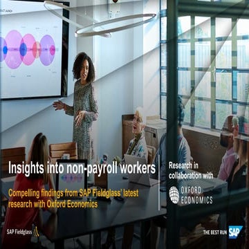 Insights into non-payroll workers | SAP Fieldglass