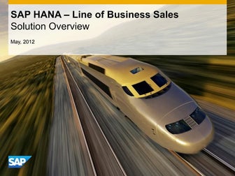 SAP HANA for Line of Business Sales