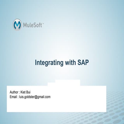 Mule Sap Integration