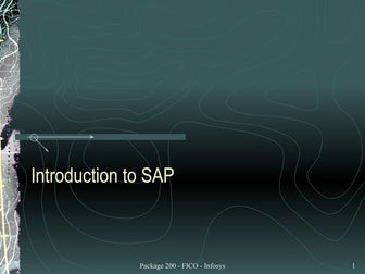 Introduction to SAP