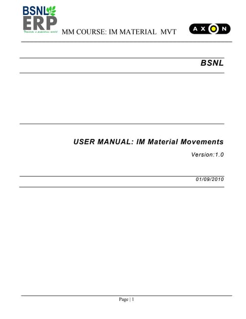 Sap mm-im-goods-movements-user-manual