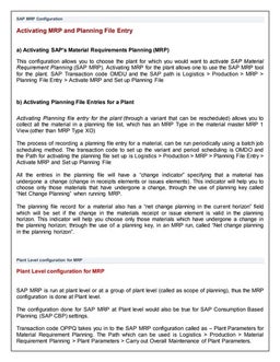 Sap MRP materials requirements planning | PPT