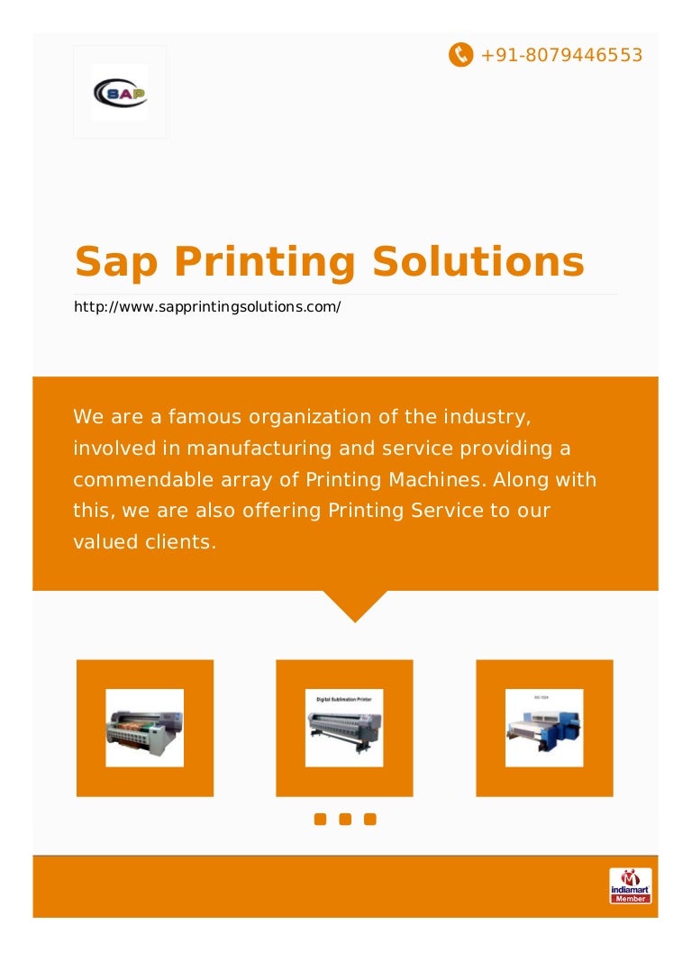 Sap printingsolutions