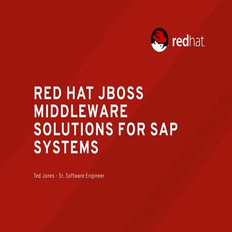 Red Hat Middleware Solutions for SAP Systems