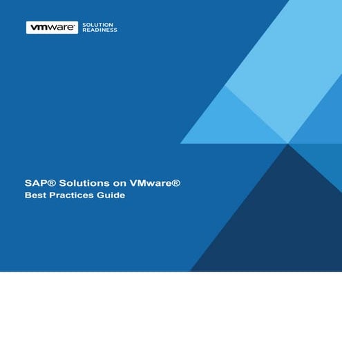 SAP Solution On VMware - Best Practice Guide 2011