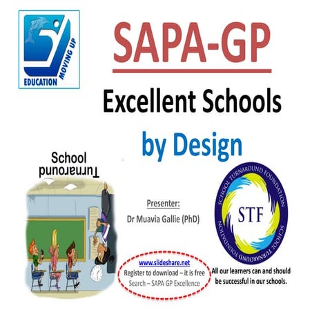 SAPA Gauteng Province - Excellent schools by design