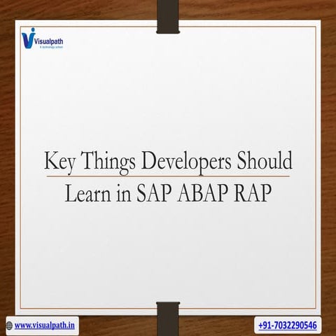 SAP ABAP Training - SAP ABAP RAP Developer Training.pptx