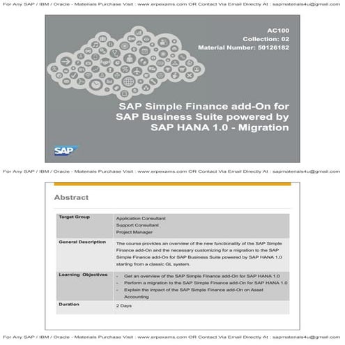 Sap ac100 col02 latest sample www erp_examscom