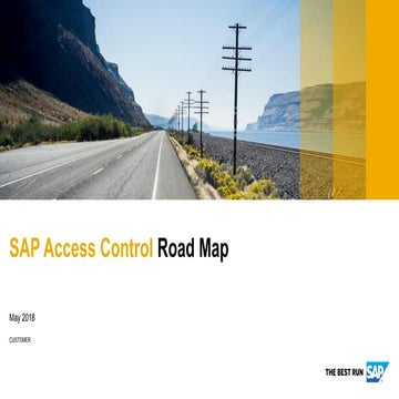 SAP Acess Control Road Map to help you better plan your implementation
