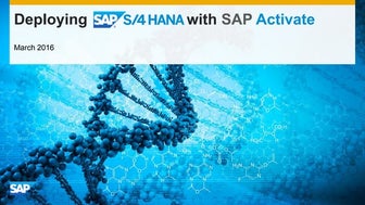 Sap activate overview