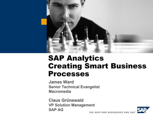 Sap analytics   creating smart business processes