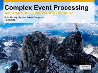 Sybase Complex Event Processing