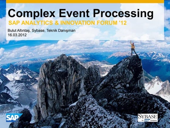 Sybase Complex Event Processing