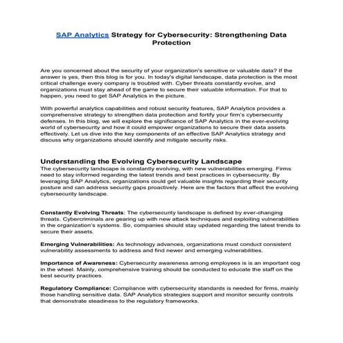 SAP Analytics Strategy for Cybersecurity_ Strengthening Data Protection.pdf