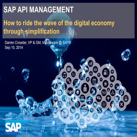 SAP API Management   sap insider webinar intelligent business operations netw...