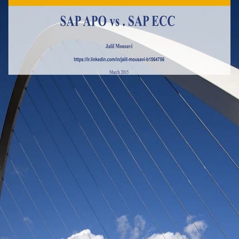 Sap apo vs. ecc