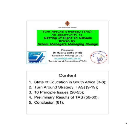 SAPA Provincial Presentation 2011