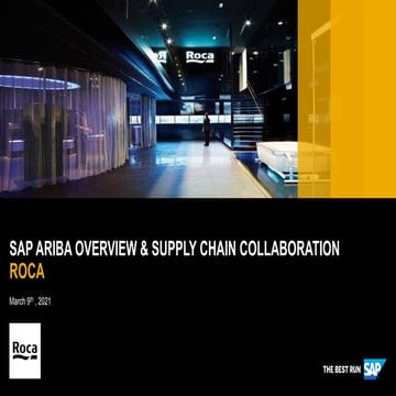 SAP Ariba Overview Roca