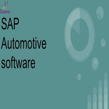 Sap automotive software ppt