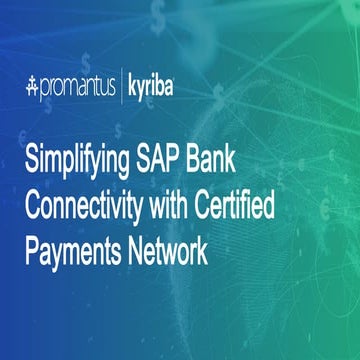 Sap bank connectivity