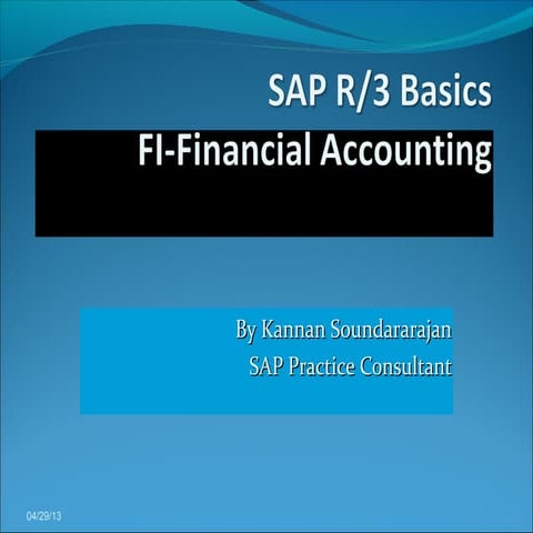 Sap basic training fi business processes v1