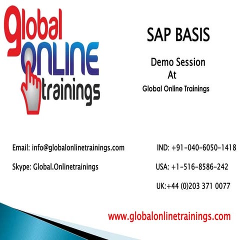 SAP BASIS ONLINE TRAINING | SAP BASIS COURSE CONTENT