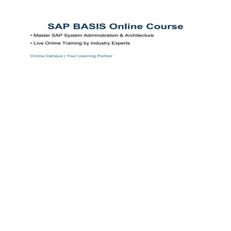 Sap basis ppt | PPTX