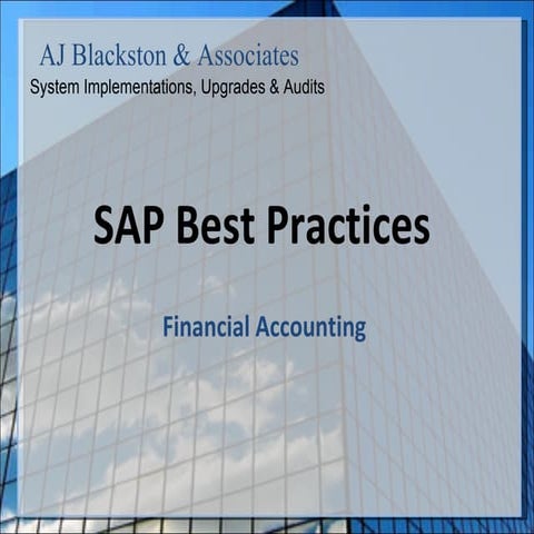 Sap Best Practices Financial Accounting