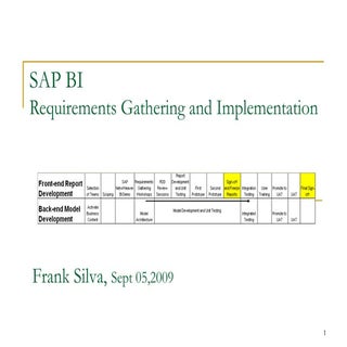 SAP BI Requirements Gathering Process