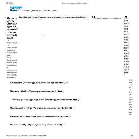 Sap Bobj Webi Dynamic Image Display In Webi Pdf