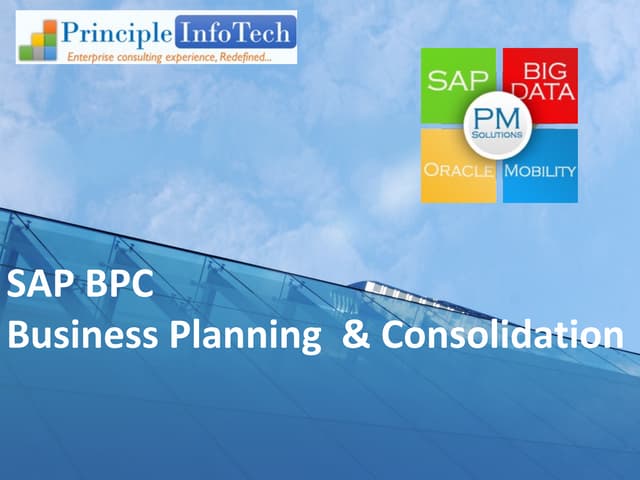 SAP BPC | SAP BUSINESS PLANNING & CONSOLIDATION | BPC SERVICES
