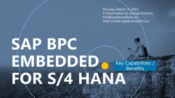 SAP BPC Embedded for S/4 HANA