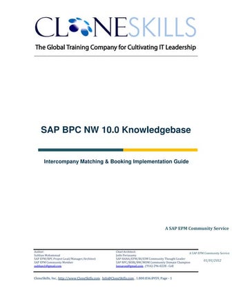 Sapbpc nw 10.0 consolidations ic matching & ic booking v5