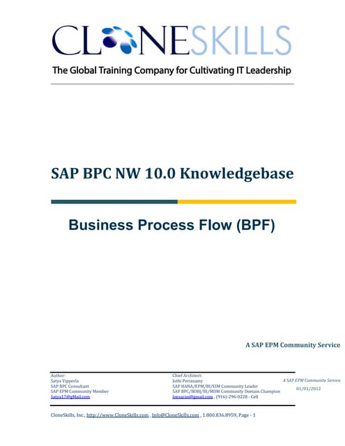 Sapbpc nw 10.0   bpf how to guide by satya