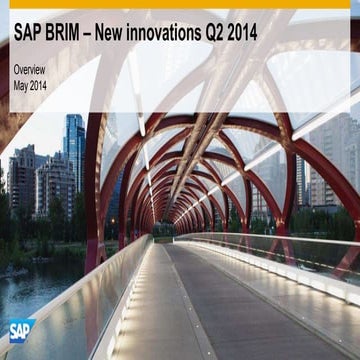 SAP BRIM -  New Innovations Q2 2014