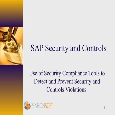 Sap security compliance tools_PennonSoft