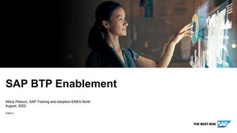 SAP BTP Enablement