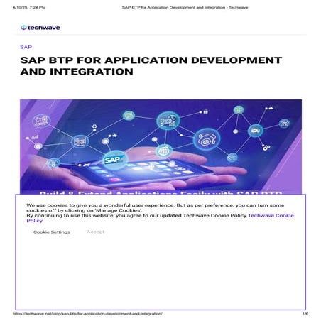 SAP BTP for Application Development and Integration - Techwave.pdf