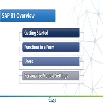 SAP Business One Basics and Procure to Pay