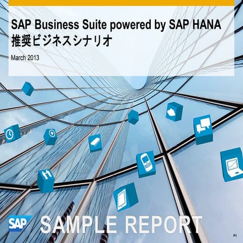 Sap business suite on hana適合シナリオ診断 bsr サンプルレポート