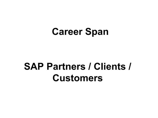 My Career Span