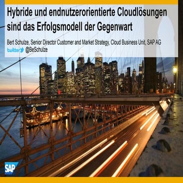 Keynote SAP Cloud @ Bitkom CeBIT2013 - DEUTSCH